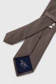Шовковий галстук Tiger Of Sweden колір сірий Шовковий галстук Tiger Of Sweden колір сірий