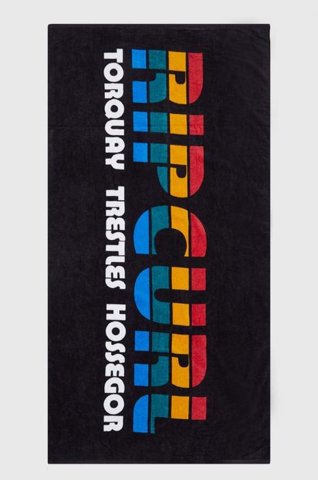 Бавовняний рушник Rip Curl колір чорний (3519623) Бавовняний рушник Rip Curl колір чорний (3519623)