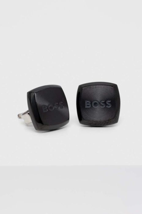 Сережки BOSS чоловіча колір чорний Сережки BOSS чоловіча колір чорний