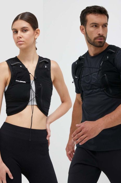 Жилет для бігу Salomon Active Skin 8 No Flasks колір чорний Жилет для бігу Salomon Active Skin 8 No Flasks колір чорний