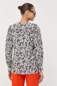 Шовкова блузка BOSS візерунок колір барвистий (3372282)