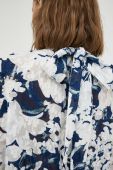 Блузка Samsoe Samsoe жіноча візерунок колір блакитний (3278383) Блузка Samsoe Samsoe жіноча візерунок колір блакитний (3278383)