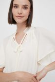 Блузка Lauren Ralph Lauren жіноча колір бежевий однотонна (3427721)
