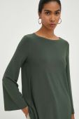 Блузка Max Mara Leisure жіноча колір зелений однотонна