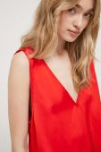 Блузка Stine Goya жіноча колір червоний однотонна Блузка Stine Goya жіноча колір червоний однотонна