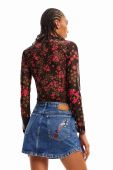 Блузка Desigual жіноча колір рожевий візерунок Блузка Desigual жіноча колір рожевий візерунок