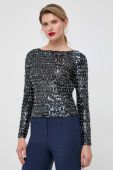Блузка Patrizia Pepe жіноча колір чорний візерунок (3650300)