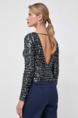 Блузка Patrizia Pepe жіноча колір чорний візерунок (3650300)