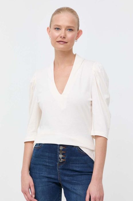 Футболка Morgan колір кремовий Футболка Morgan колір кремовий