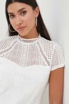 Блузка Morgan жіноча колір білий однотонна (3423475)