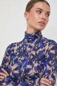 Блузка MAX&Co. жіноча колір синій візерунок (3637734)