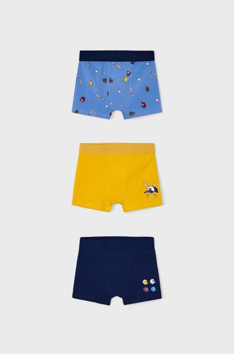 Дитячі боксери Mayoral 3-pack колір жовтий (3441288) Дитячі боксери Mayoral 3-pack колір жовтий (3441288)