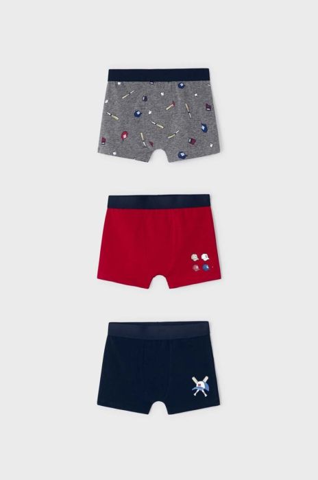 Дитячі боксери Mayoral 3-pack колір червоний (3441304)