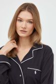 Піжама Polo Ralph Lauren жіноча колір чорний