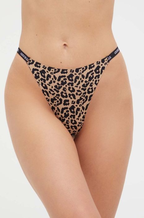 Стринги Guess колір бежевий (3654272) Стринги Guess колір бежевий (3654272)