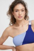 Купальний бюстгальтер Tommy Hilfiger колір синій м'яка чашечка (3281709)