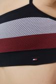 Спортивний бюстгальтер Tommy Hilfiger колір чорний візерунок Спортивний бюстгальтер Tommy Hilfiger колір чорний візерунок