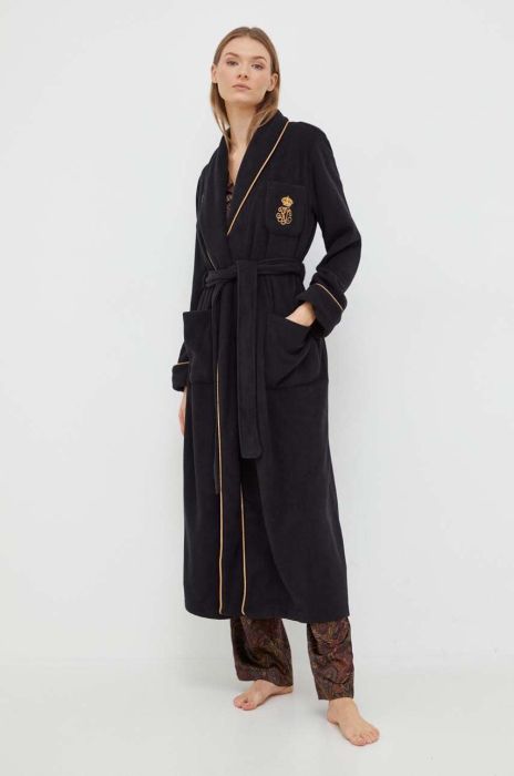 Халат Lauren Ralph Lauren колір чорний (3621059) Халат Lauren Ralph Lauren колір чорний (3621059)