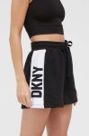 Піжамні шорти Dkny жіночі колір чорний Піжамні шорти Dkny жіночі колір чорний