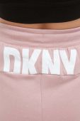 Піжамні штани Dkny жіночі колір рожевий