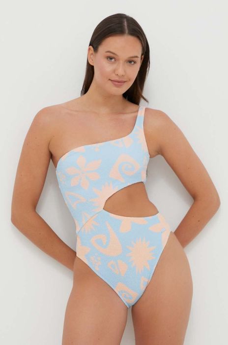 Суцільний купальник Roxy злегка ущільнена чашечка колір блакитний (3397297)