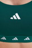 Спортивний бюстгальтер adidas Performance Powerimpact Techfit колір зелений візерунок
