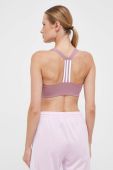 Спортивний бюстгальтер adidas Performance Powerimpact колір рожевий Спортивний бюстгальтер adidas Performance Powerimpact колір рожевий