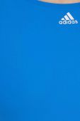 Суцільний купальник adidas Performance Mid 3-Stripes м'яка чашечка колір блакитний Суцільний купальник adidas Performance Mid 3-Stripes м'яка чашечка колір блакитний