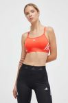 Спортивний бюстгальтер adidas Performance Aeroreact колір червоний Спортивний бюстгальтер adidas Performance Aeroreact колір червоний