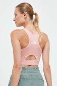 Спортивний бюстгальтер The North Face Flex колір рожевий однотонний Спортивний бюстгальтер The North Face Flex колір рожевий однотонний
