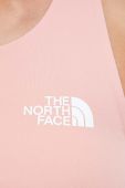 Спортивний бюстгальтер The North Face Flex колір рожевий однотонний Спортивний бюстгальтер The North Face Flex колір рожевий однотонний