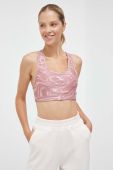 Спортивний бюстгальтер Puma 4Keeps колір рожевий візерунок Спортивний бюстгальтер Puma 4Keeps колір рожевий візерунок