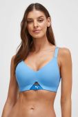 Спортивний бюстгальтер Puma однотонний колір блакитний Спортивний бюстгальтер Puma однотонний колір блакитний