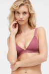 Бюстгальтер United Colors of Benetton колір рожевий мереживо однотонний Бюстгальтер United Colors of Benetton колір рожевий мереживо однотонний