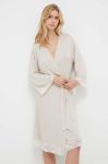 Халат United Colors of Benetton колір бежевий (3465711) Халат United Colors of Benetton колір бежевий (3465711)