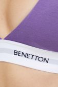 Бюстгальтер United Colors of Benetton колір фіолетовий однотонний