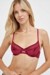 Бюстгальтер HUGO колір червоний однотонний Бюстгальтер HUGO колір червоний однотонний