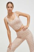 Спортивний бюстгальтер Guess колір рожевий візерунок Спортивний бюстгальтер Guess колір рожевий візерунок