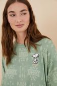 Піжама women'secret Snoopy жіноча колір зелений 3136008