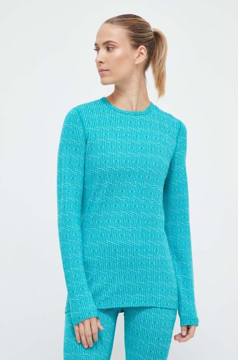 Функціональний лонгслів Icebreaker Merino 260 Vertex колір бірюзовий Функціональний лонгслів Icebreaker Merino 260 Vertex колір бірюзовий