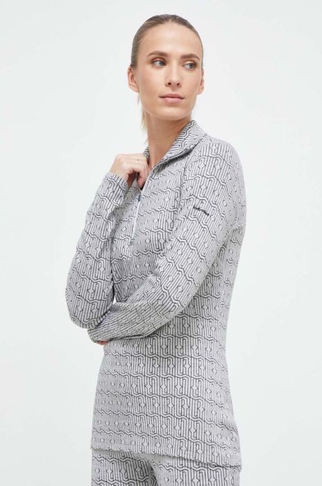 Функціональний лонгслів Icebreaker Merino 260 Vertex колір сірий Функціональний лонгслів Icebreaker Merino 260 Vertex колір сірий