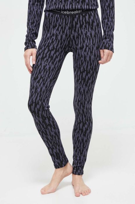 Функціональні легінси Icebreaker Merino 260 Vertex колір чорний (3654657) Функціональні легінси Icebreaker Merino 260 Vertex колір чорний (3654657)