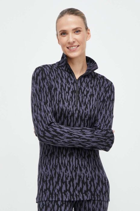 Функціональний лонгслів Icebreaker Merino 260 Vertex колір чорний (3654685) Функціональний лонгслів Icebreaker Merino 260 Vertex колір чорний (3654685)