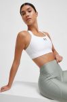 Спортивний бюстгальтер Under Armour колір білий однотонний Спортивний бюстгальтер Under Armour колір білий однотонний