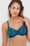 Бюстгальтер Chantelle колір бірюзовий мереживо однотонний Бюстгальтер Chantelle колір бірюзовий мереживо однотонний