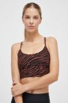 Спортивний бюстгальтер Rip Curl Mirage колір коричневий візерунок Спортивний бюстгальтер Rip Curl Mirage колір коричневий візерунок