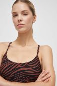 Спортивний бюстгальтер Rip Curl Mirage колір коричневий візерунок Спортивний бюстгальтер Rip Curl Mirage колір коричневий візерунок