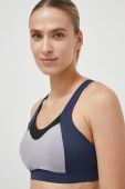 Спортивний бюстгальтер Mizuno однотонний колір блакитний Спортивний бюстгальтер Mizuno однотонний колір блакитний