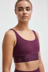 Спортивний бюстгальтер P.E Nation Backcheck колір бордовий однотонний Спортивний бюстгальтер P.E Nation Backcheck колір бордовий однотонний