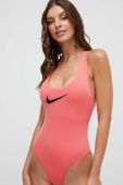 Суцільний купальник Nike колір рожевий м'яка чашечка (3605249)